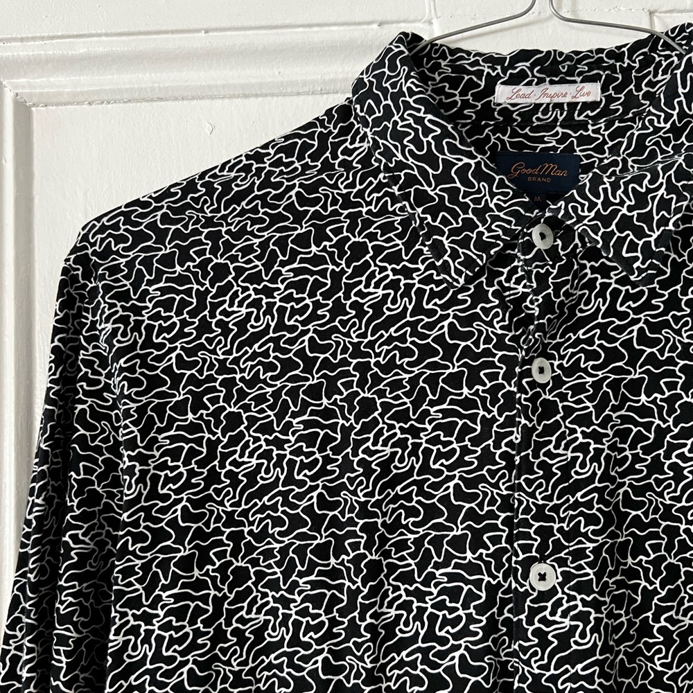 Good man brand black and white shirt
